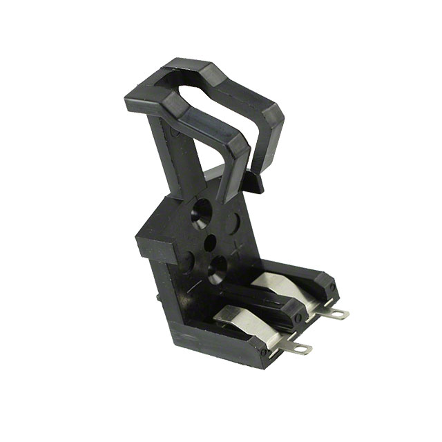 Clip-style 9 V battery holder