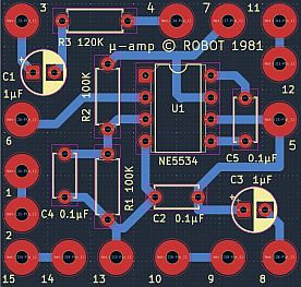 &mu;-Amp printed circuit board