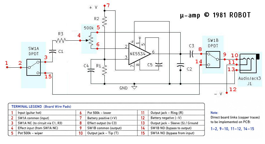 μ-Amp circuit drawing
